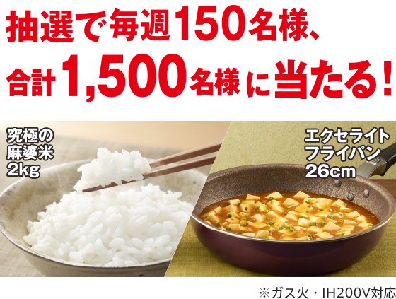 麻婆豆腐の素 究極の麻婆米×フライパンプレゼント│丸美屋